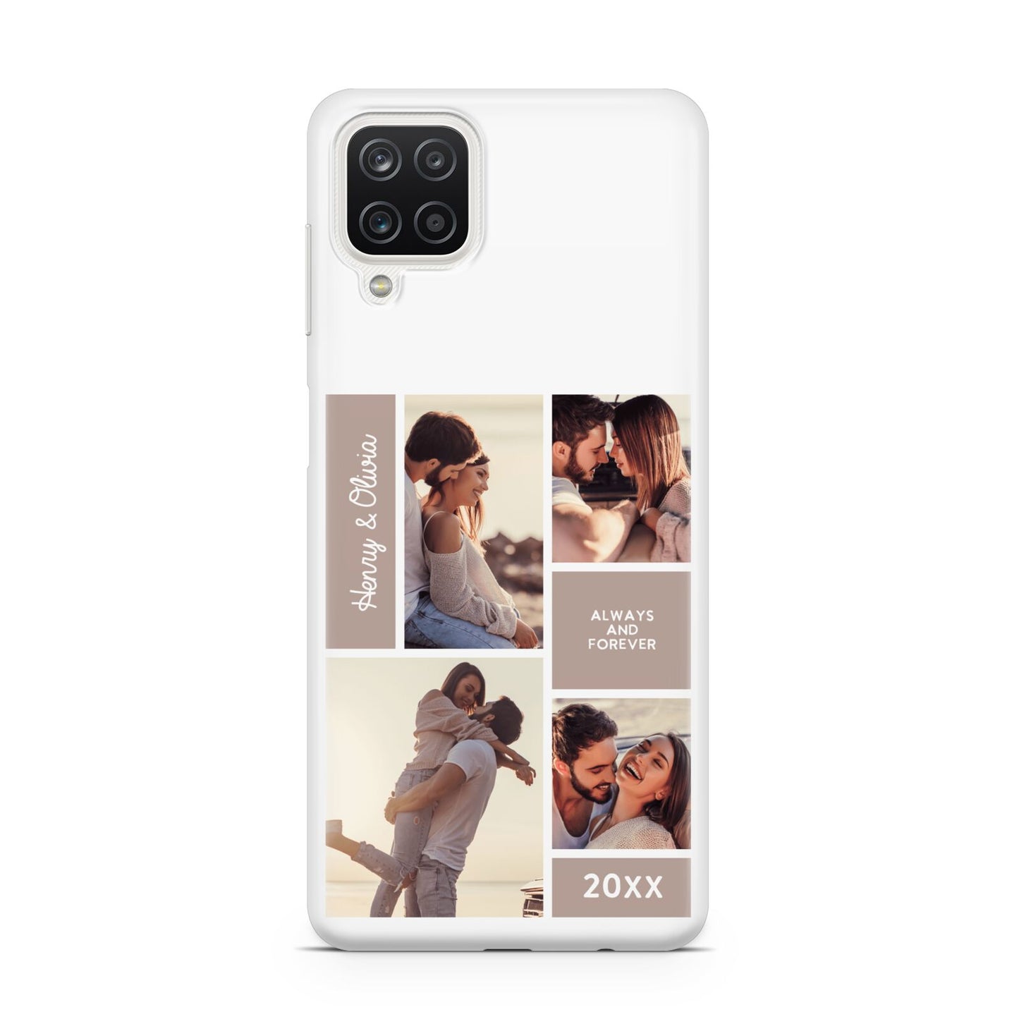 Couples Valentine Photo Collage Personalised Samsung M12 Case