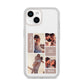 Couples Valentine Photo Collage Personalised iPhone 14 Clear Tough Case Starlight