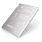 Courier Label Apple iPad Case on Silver iPad Side View