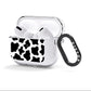 Cow Print AirPods Clear Case 3rd Gen Side Image