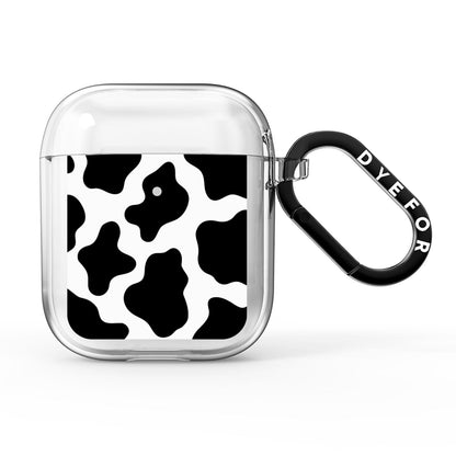 Cow Print AirPods Clear Case