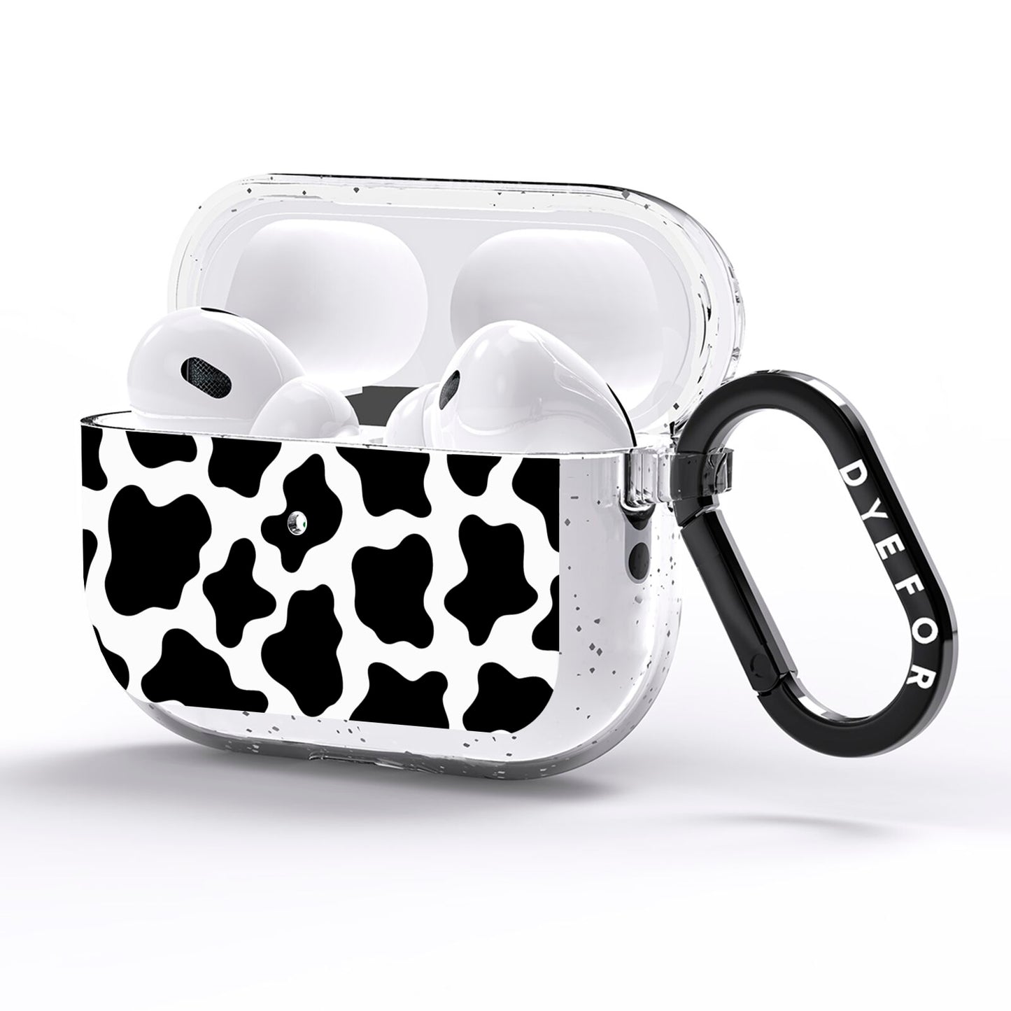 Cow Print AirPods Pro Glitter Case Side Image