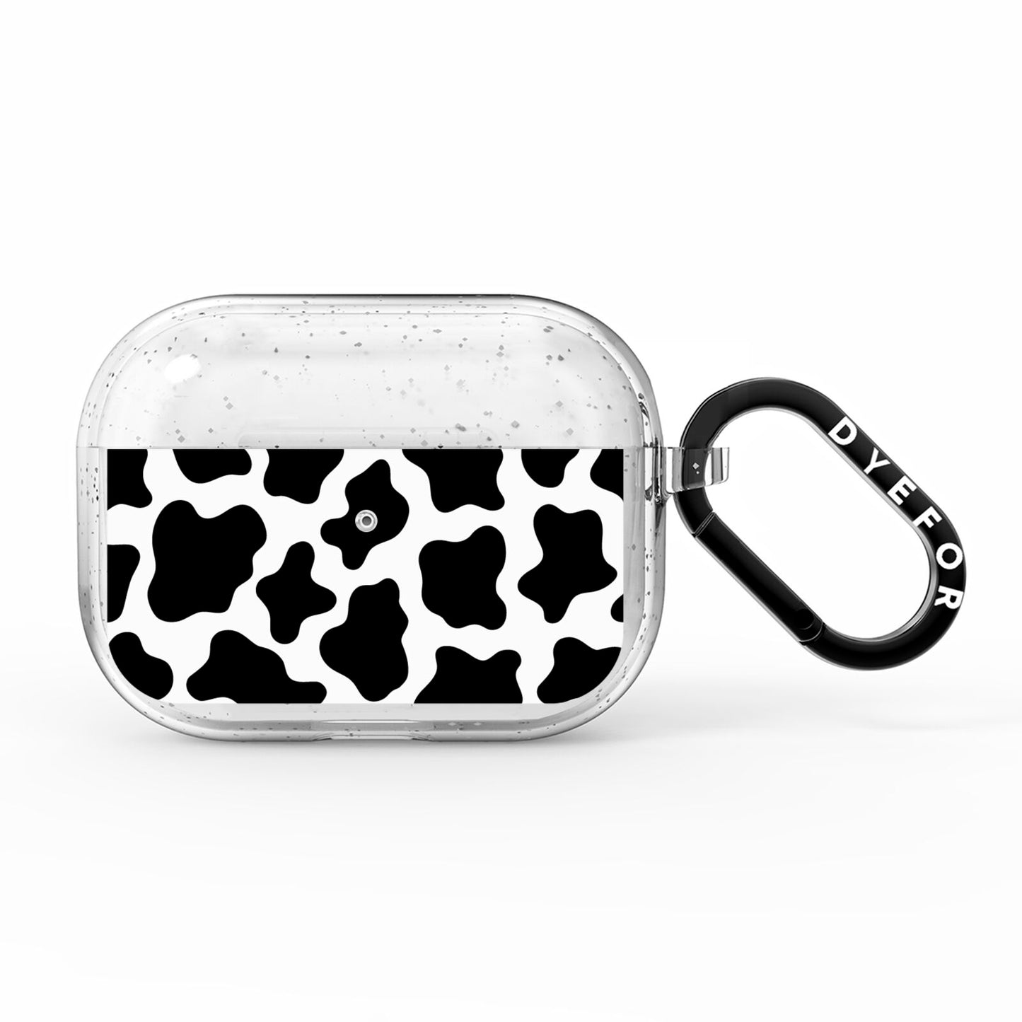 Cow Print AirPods Pro Glitter Case