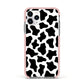 Cow Print Apple iPhone 11 Pro in Silver with Pink Impact Case