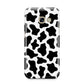 Cow Print Samsung Galaxy A3 2017 Case on gold phone