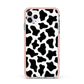 Cow Print iPhone 11 Pro Max Impact Pink Edge Case