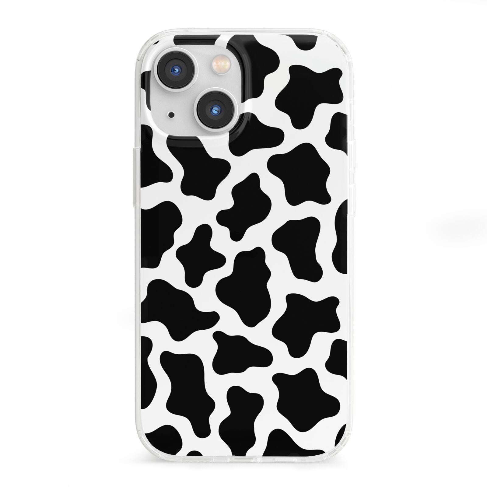 Cow Print iPhone 13 Mini Clear Bumper Case