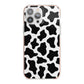 Cow Print iPhone 13 Pro Max TPU Impact Case with Pink Edges