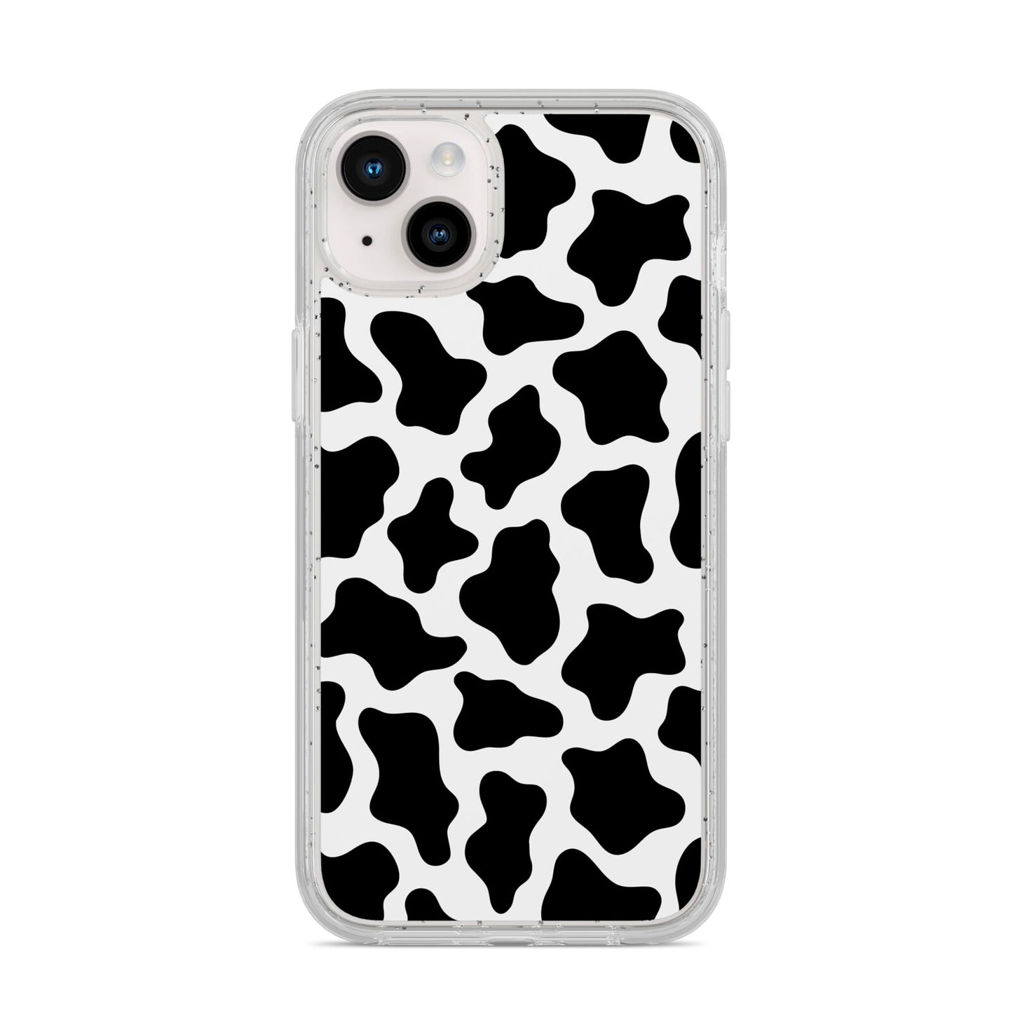 Cow Print iPhone 14 Plus Glitter Tough Case Starlight