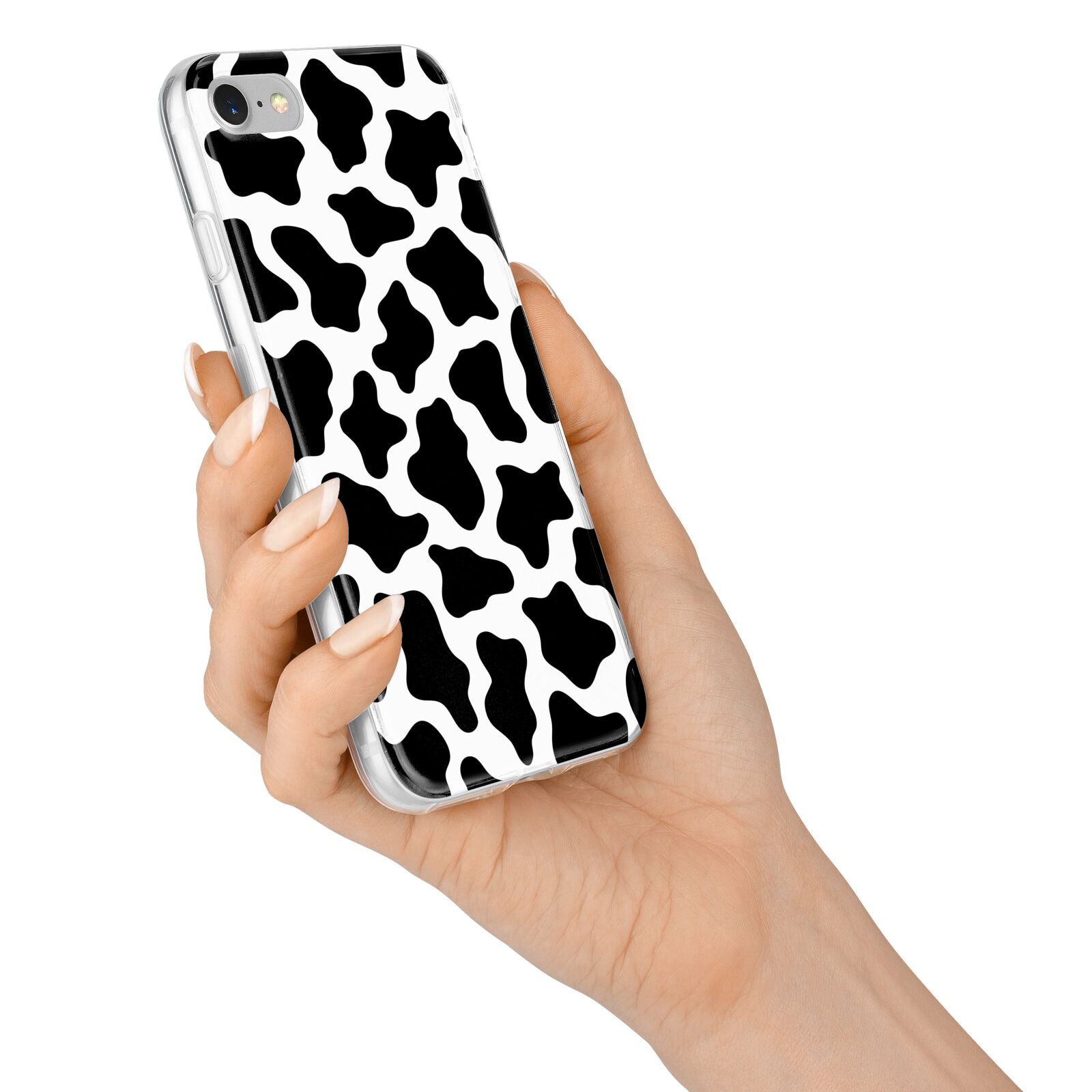 Cow Print iPhone 7 Bumper Case on Silver iPhone Alternative Image