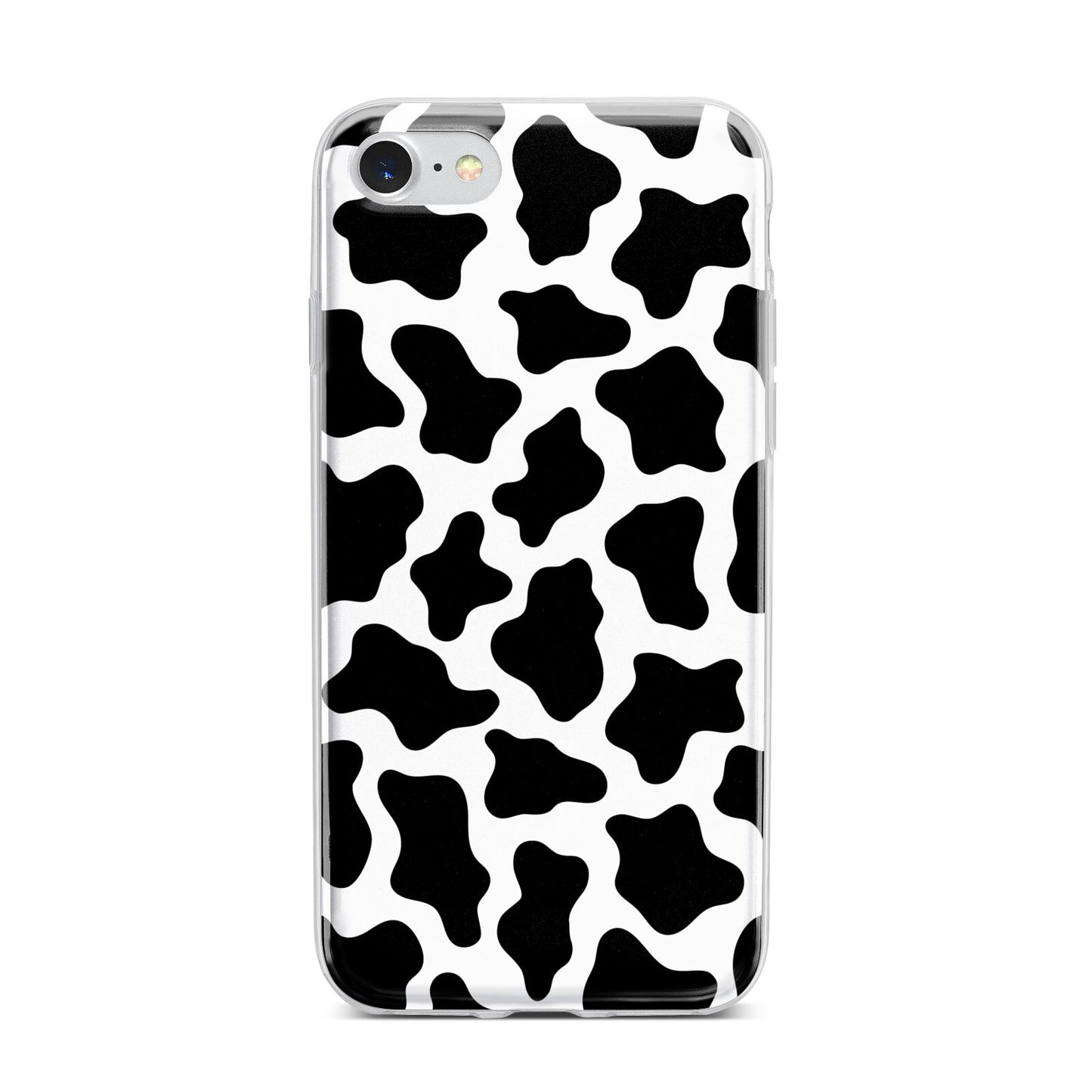 Cow Print iPhone 7 Bumper Case on Silver iPhone