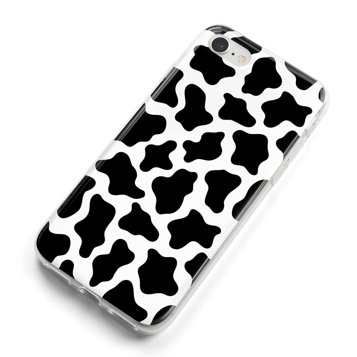 Cow Print iPhone 8 Bumper Case on Silver iPhone Alternative Image
