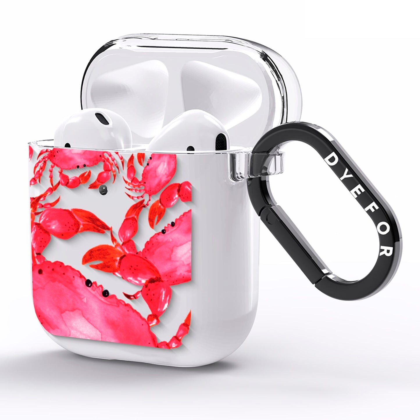 Crab AirPods Clear Case Side Image