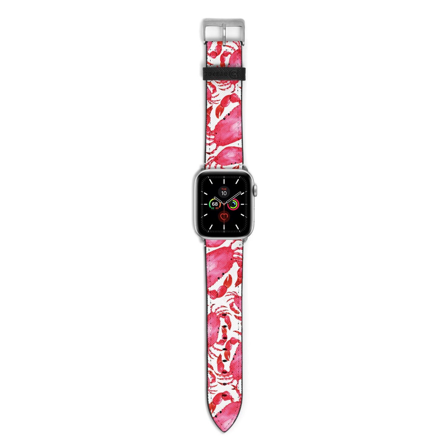 Crab Apple Watch Strap with Silver Hardware