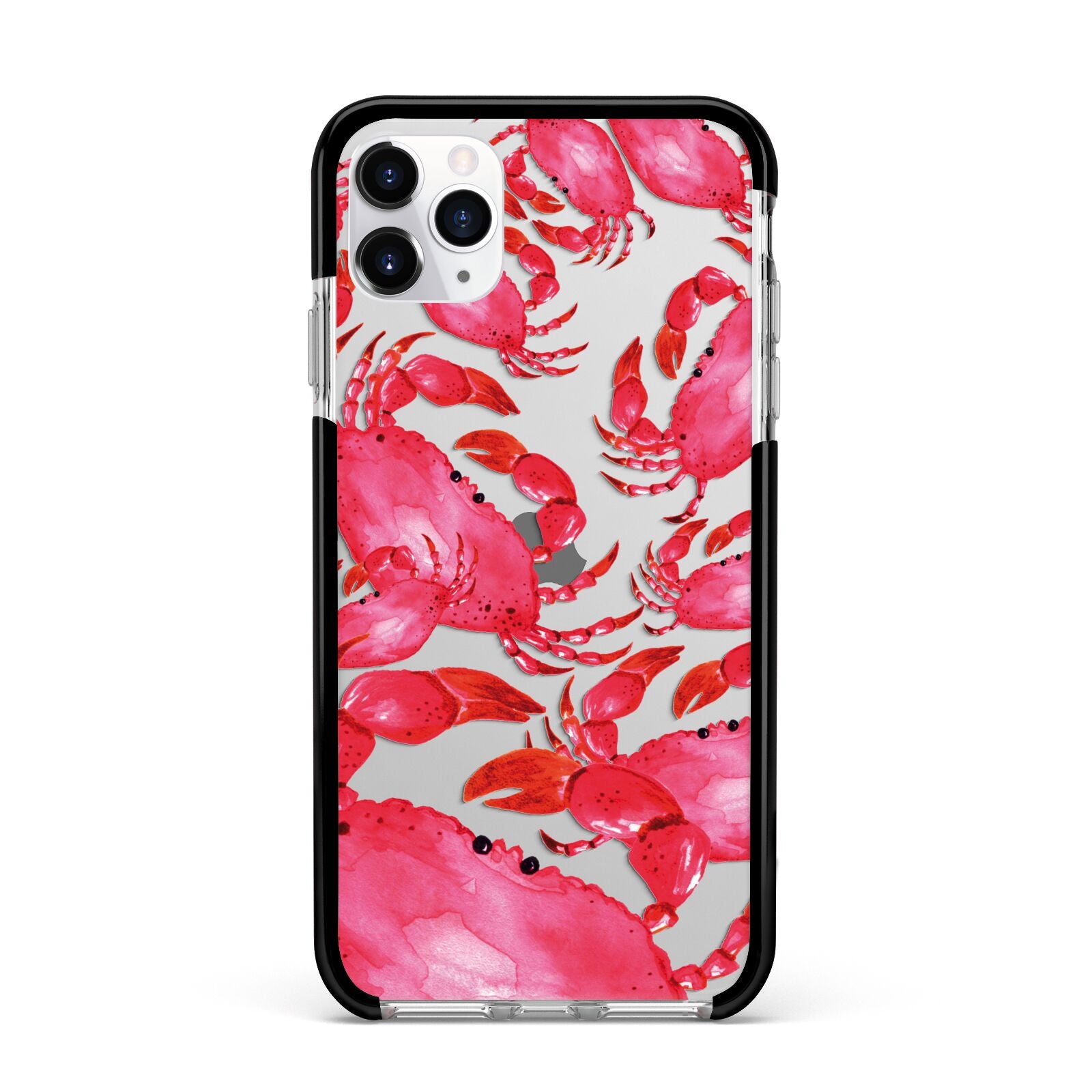 Crab Apple iPhone 11 Pro Max in Silver with Black Impact Case