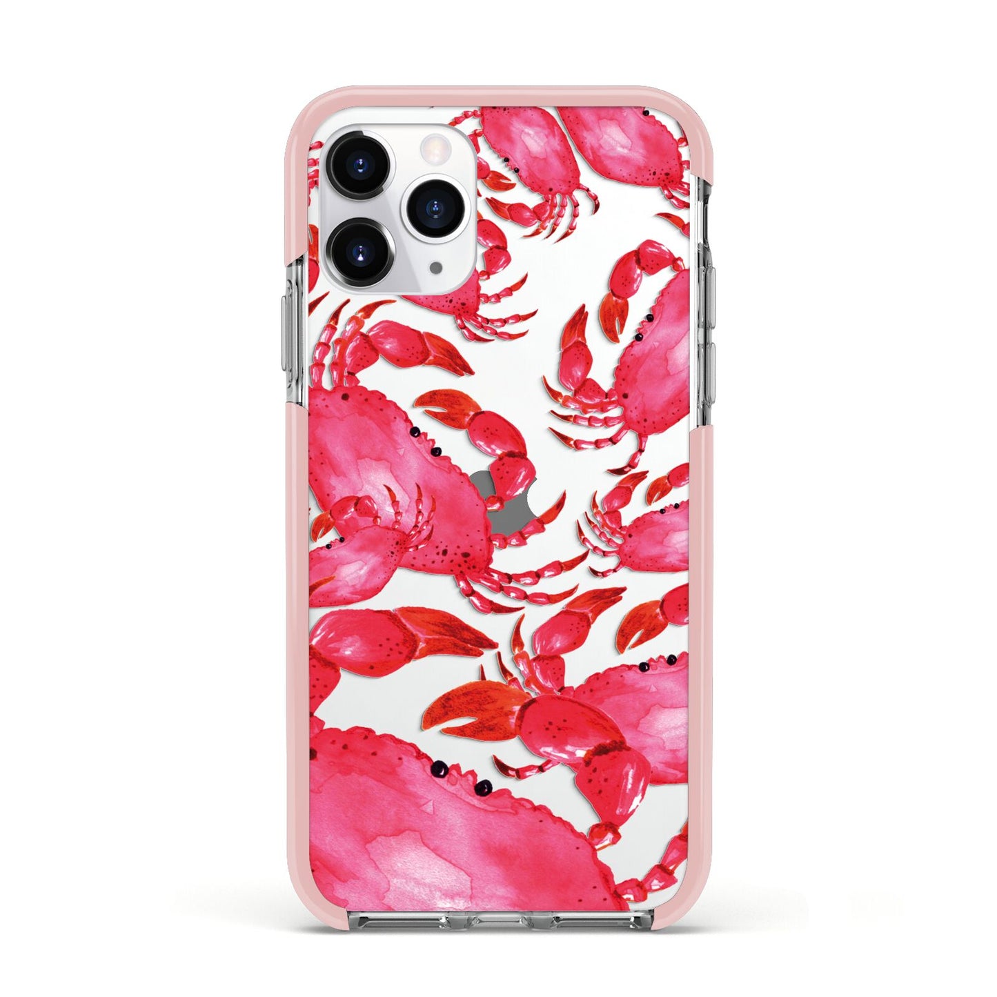Crab Apple iPhone 11 Pro in Silver with Pink Impact Case