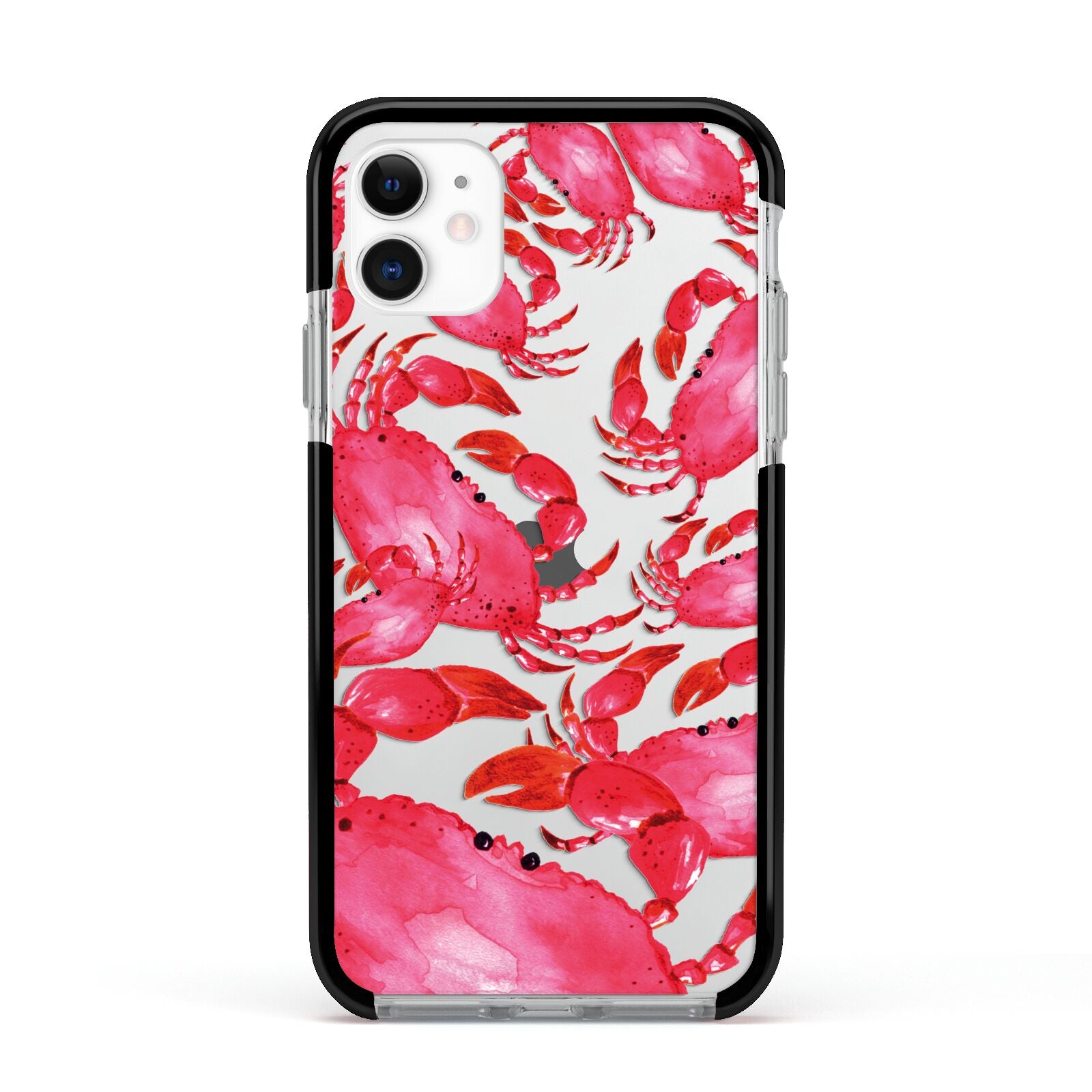 Crab Apple iPhone 11 in White with Black Impact Case