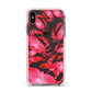 Crab Apple iPhone Xs Max Impact Case Pink Edge on Black Phone