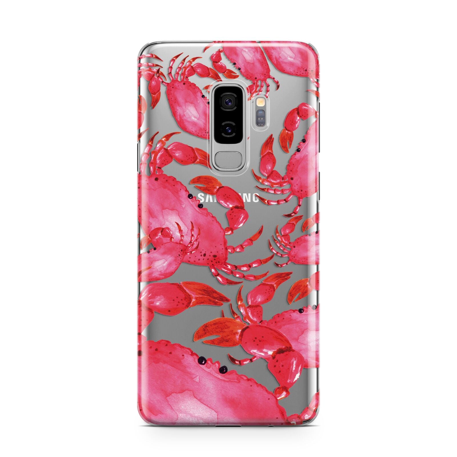 Crab Samsung Galaxy S9 Plus Case on Silver phone
