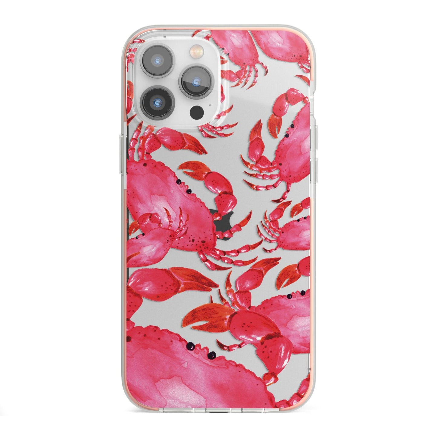 Crab iPhone 13 Pro Max TPU Impact Case with Pink Edges