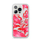 Crab iPhone 14 Pro Clear Tough Case Silver