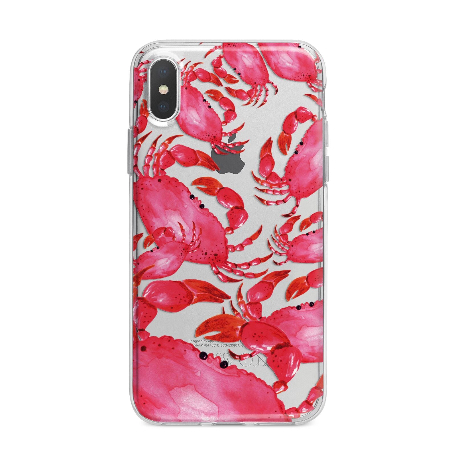 Crab iPhone X Bumper Case on Silver iPhone Alternative Image 1