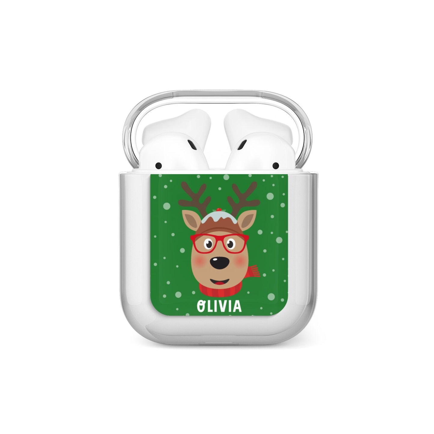 Create Your Own Reindeer Personalised AirPods Case