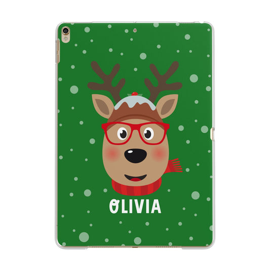 Create Your Own Reindeer Personalised Apple iPad Gold Case