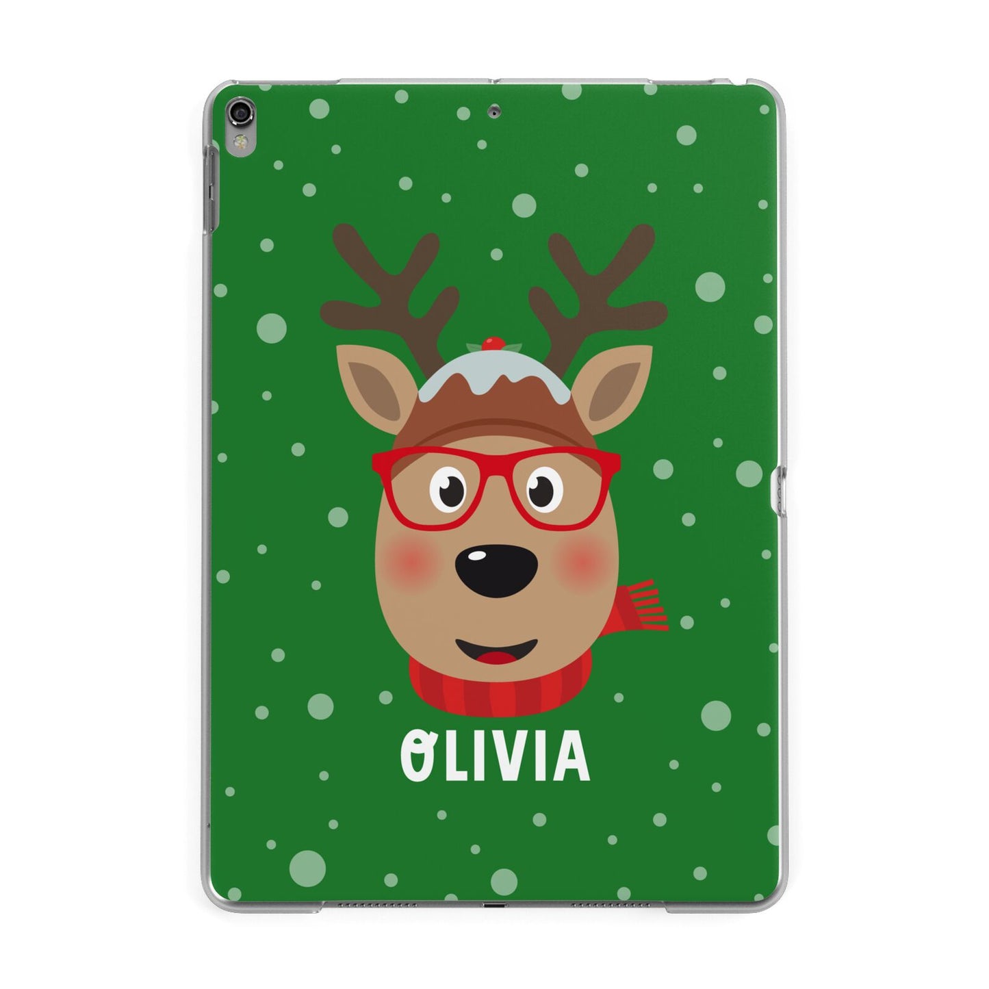 Create Your Own Reindeer Personalised Apple iPad Grey Case