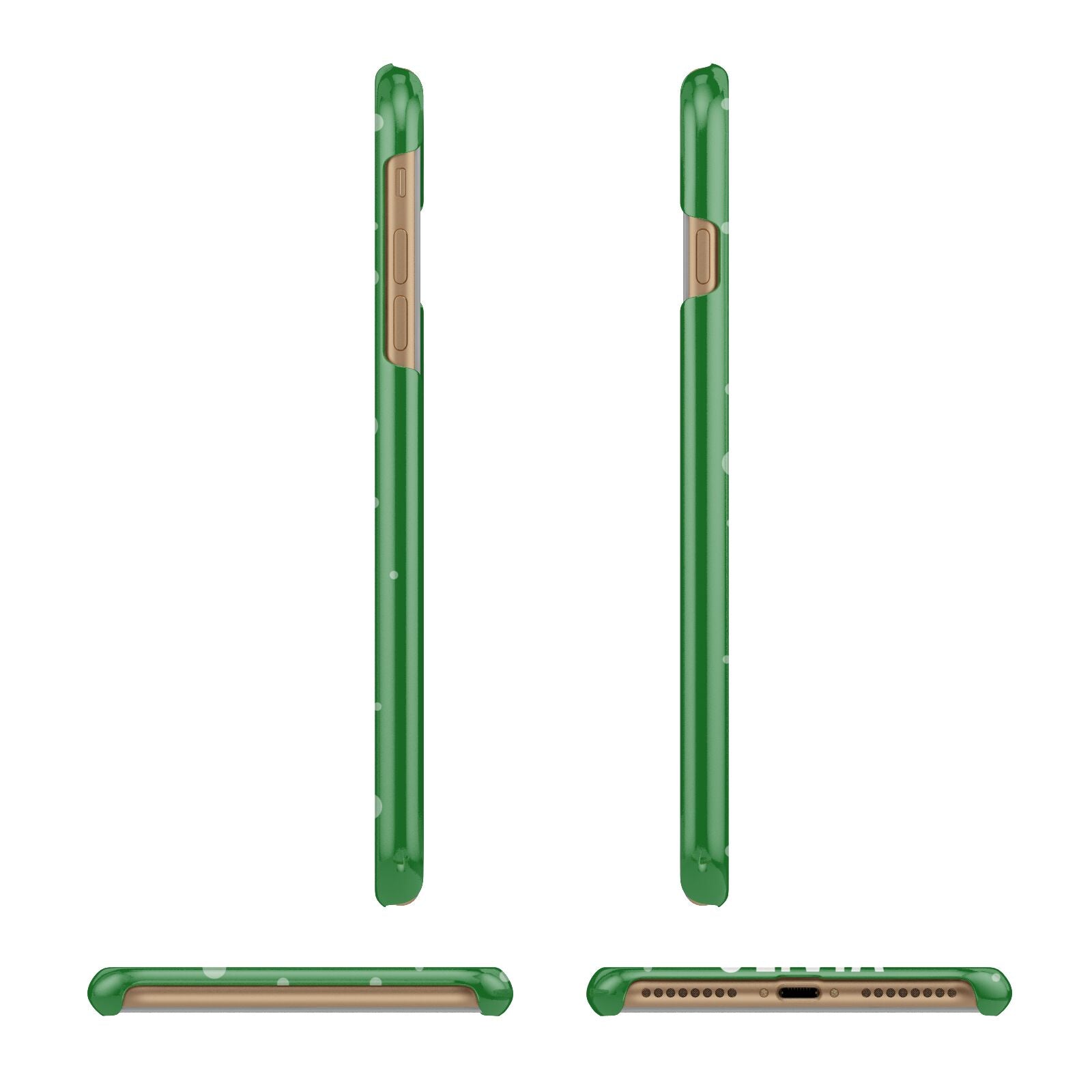 Create Your Own Reindeer Personalised Apple iPhone 7 Plus 3D Wrap Snap Case Angled Images