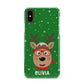 Create Your Own Reindeer Personalised Apple iPhone XS 3D Snap Case