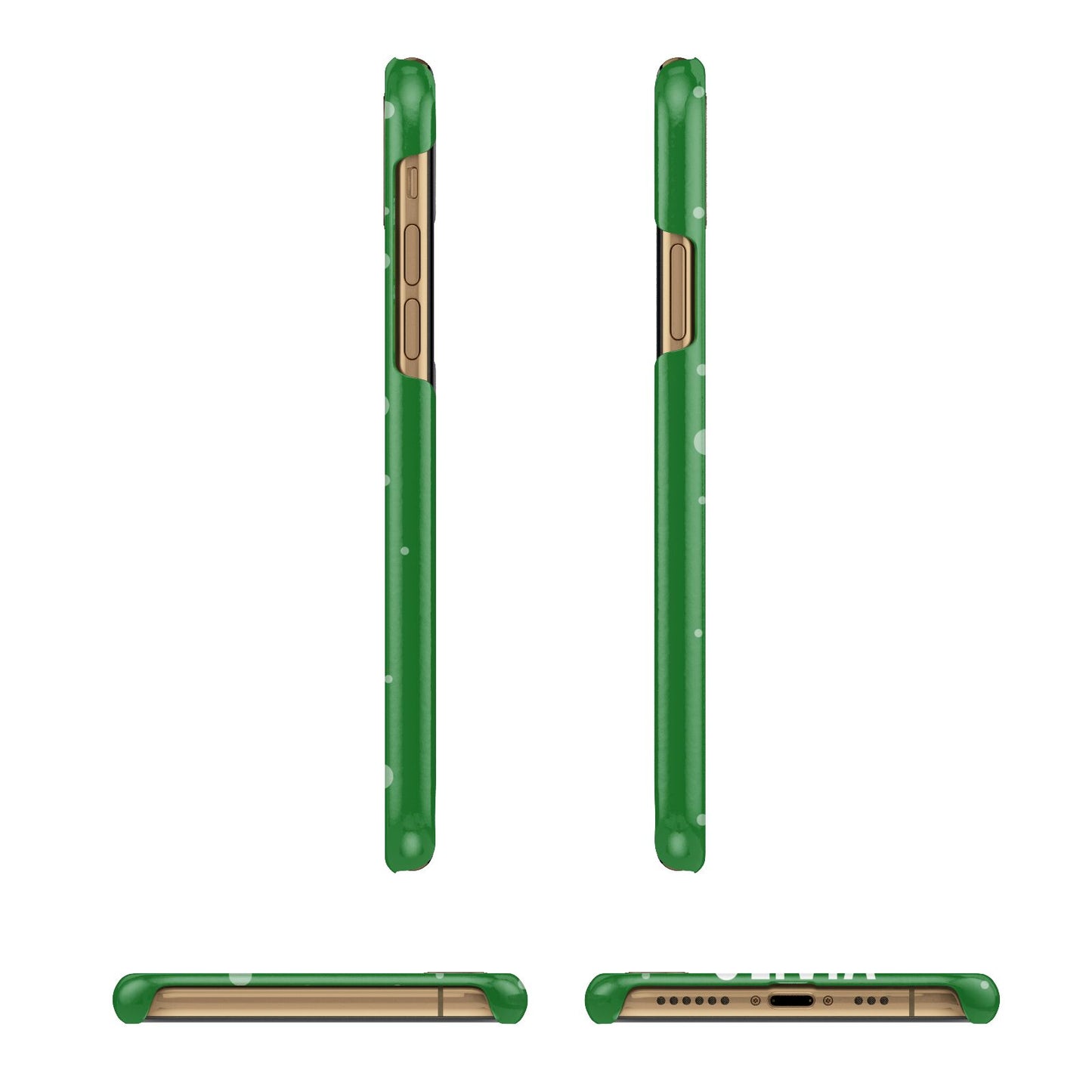 Create Your Own Reindeer Personalised Apple iPhone Xs 3D Wrap Snap Case Angled Images