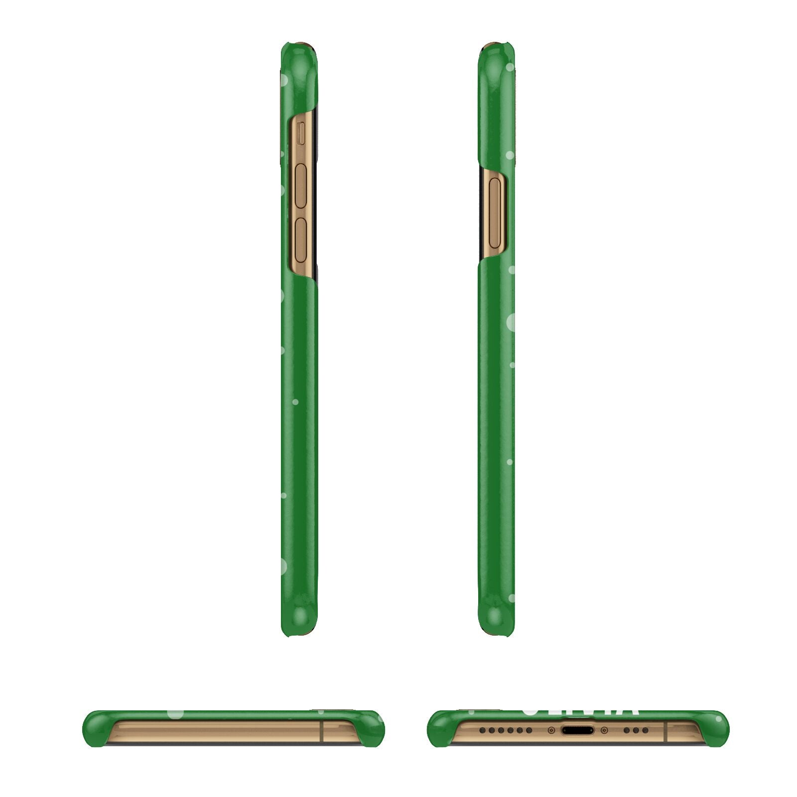 Create Your Own Reindeer Personalised Apple iPhone Xs 3D Wrap Snap Case Angled Images