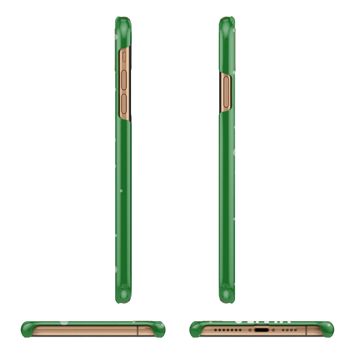 Create Your Own Reindeer Personalised Apple iPhone Xs Max 3D Wrap Snap Case Angled Images