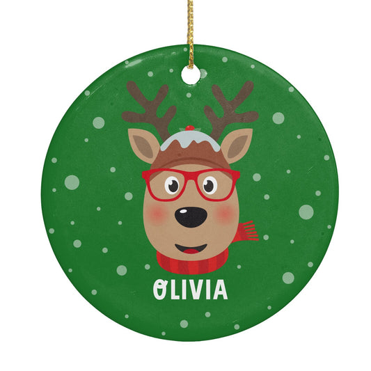 Create Your Own Reindeer Personalised Circle Decoration