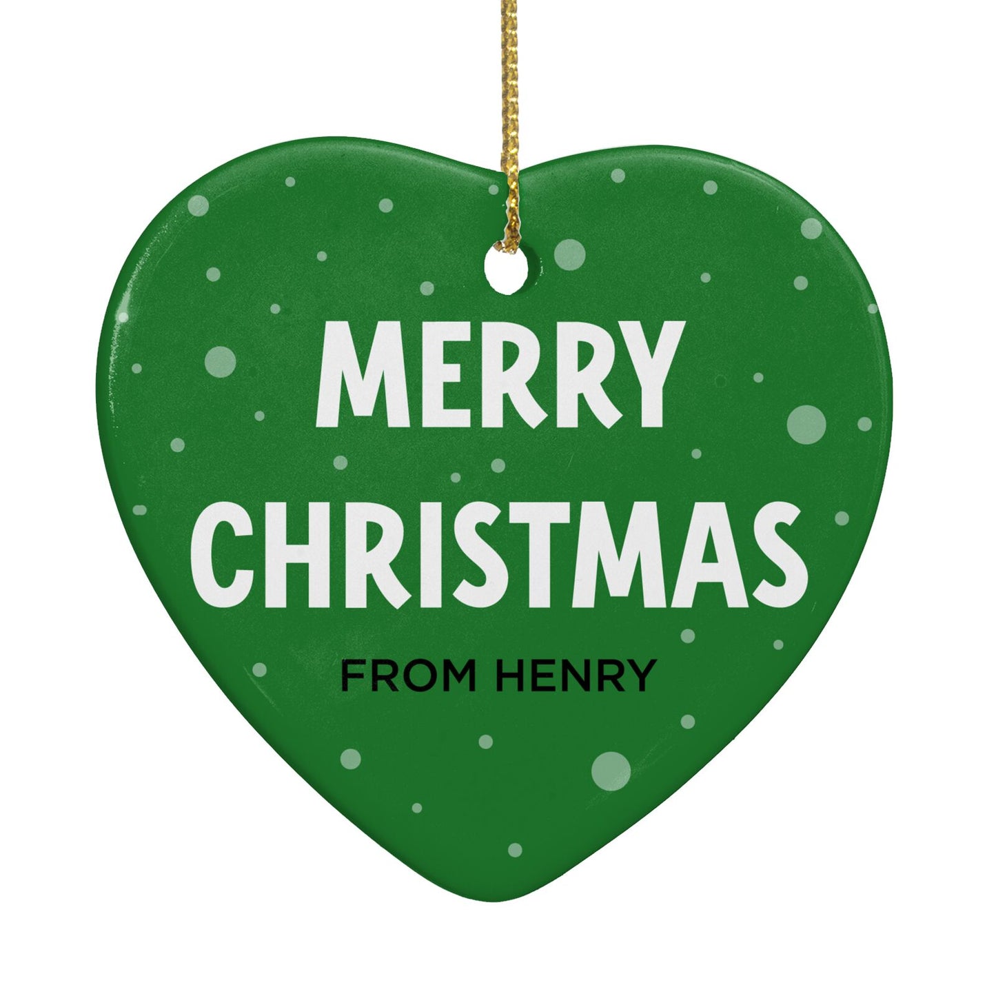 Create Your Own Reindeer Personalised Heart Decoration Back Image