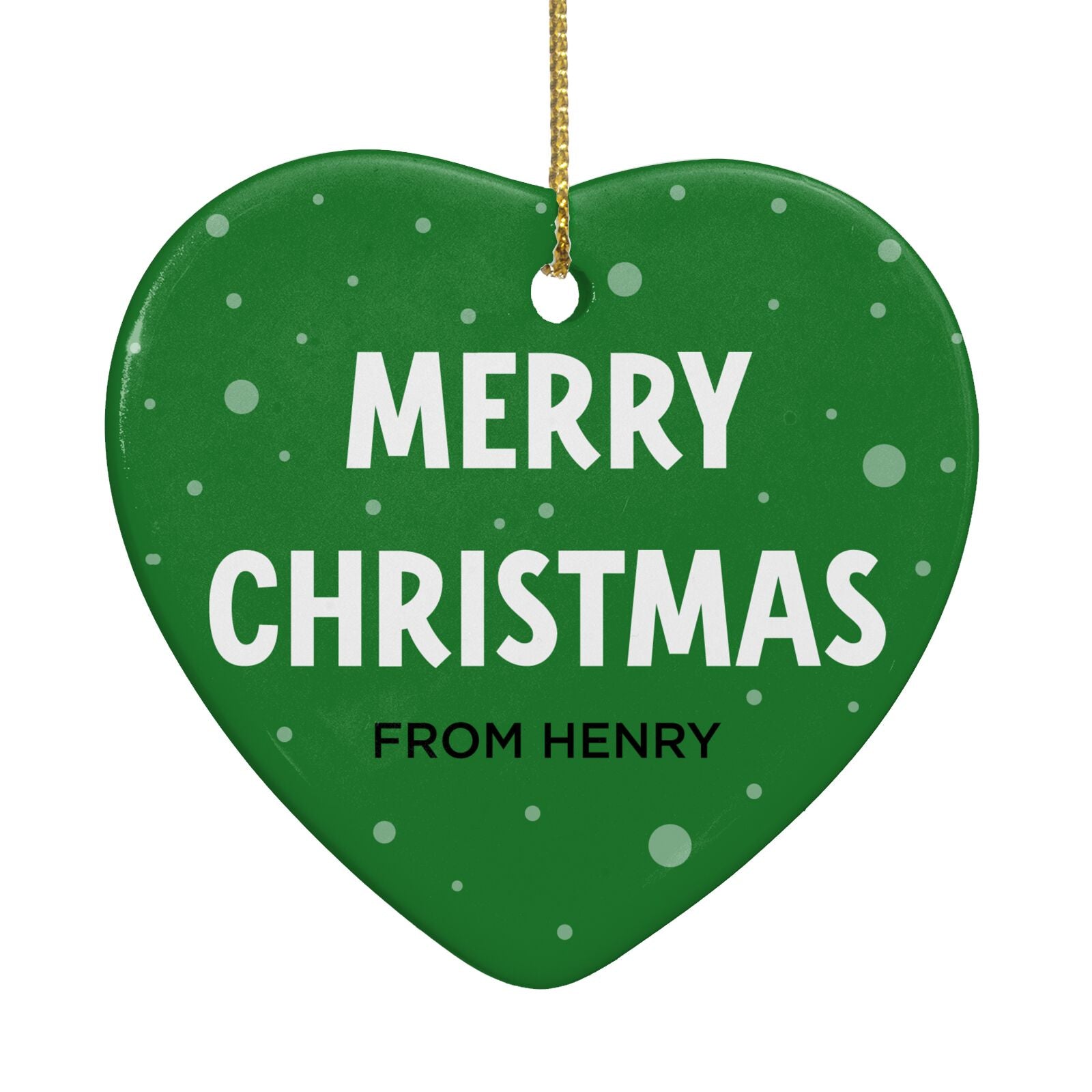 Create Your Own Reindeer Personalised Heart Decoration Back Image