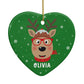 Create Your Own Reindeer Personalised Heart Decoration