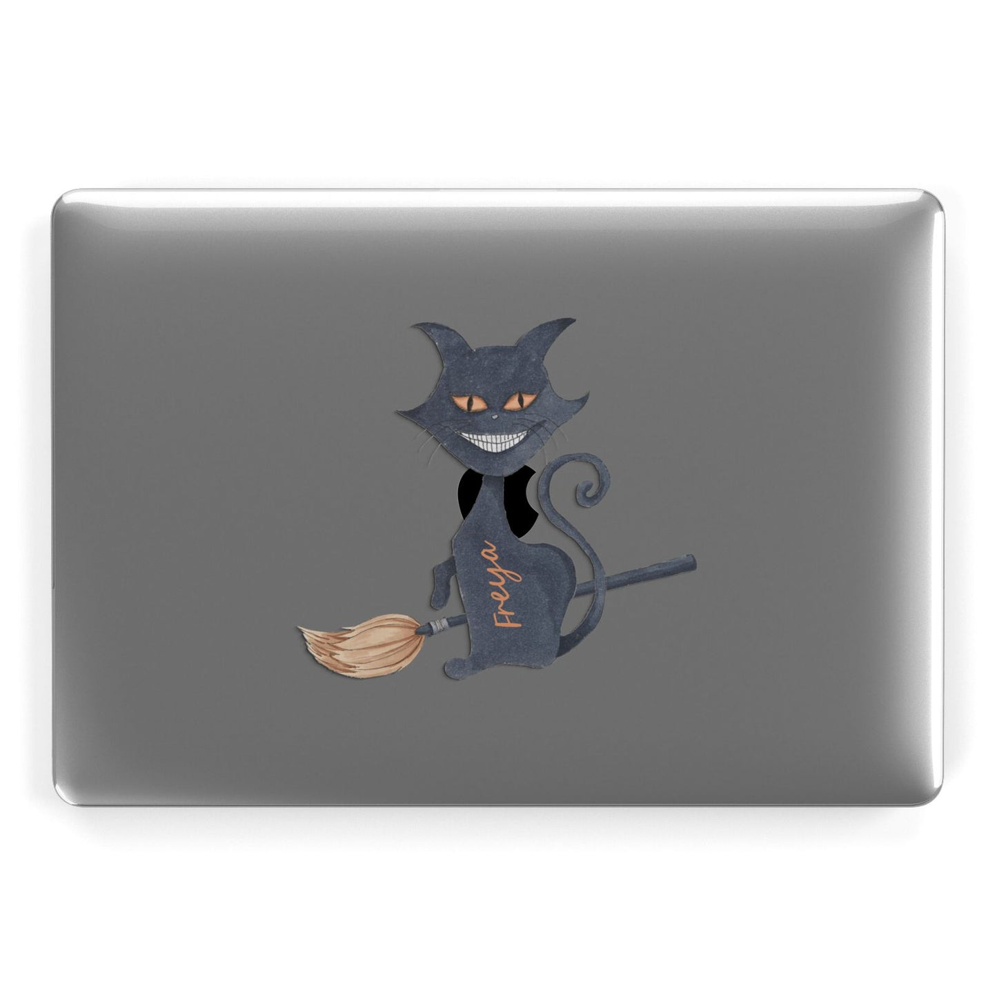 Creepy Cat Halloween Personalised Apple MacBook Case