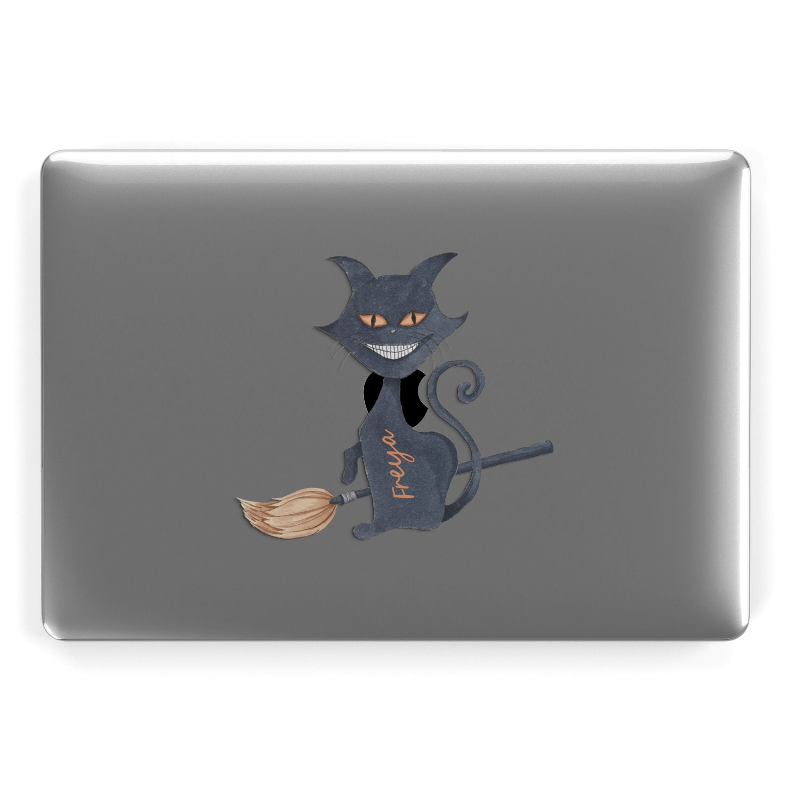 Creepy Cat Halloween Personalised Apple MacBook Case
