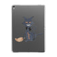 Creepy Cat Halloween Personalised Apple iPad Grey Case