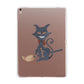 Creepy Cat Halloween Personalised Apple iPad Rose Gold Case