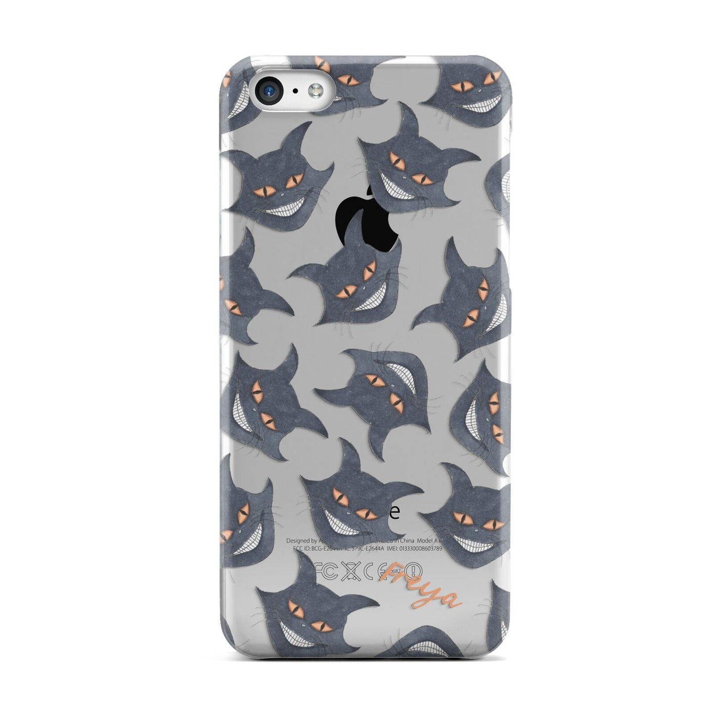 Creepy Cat Halloween Personalised Apple iPhone 5c Case