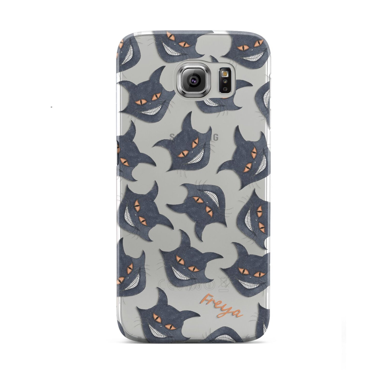 Creepy Cat Halloween Personalised Samsung Galaxy S6 Case