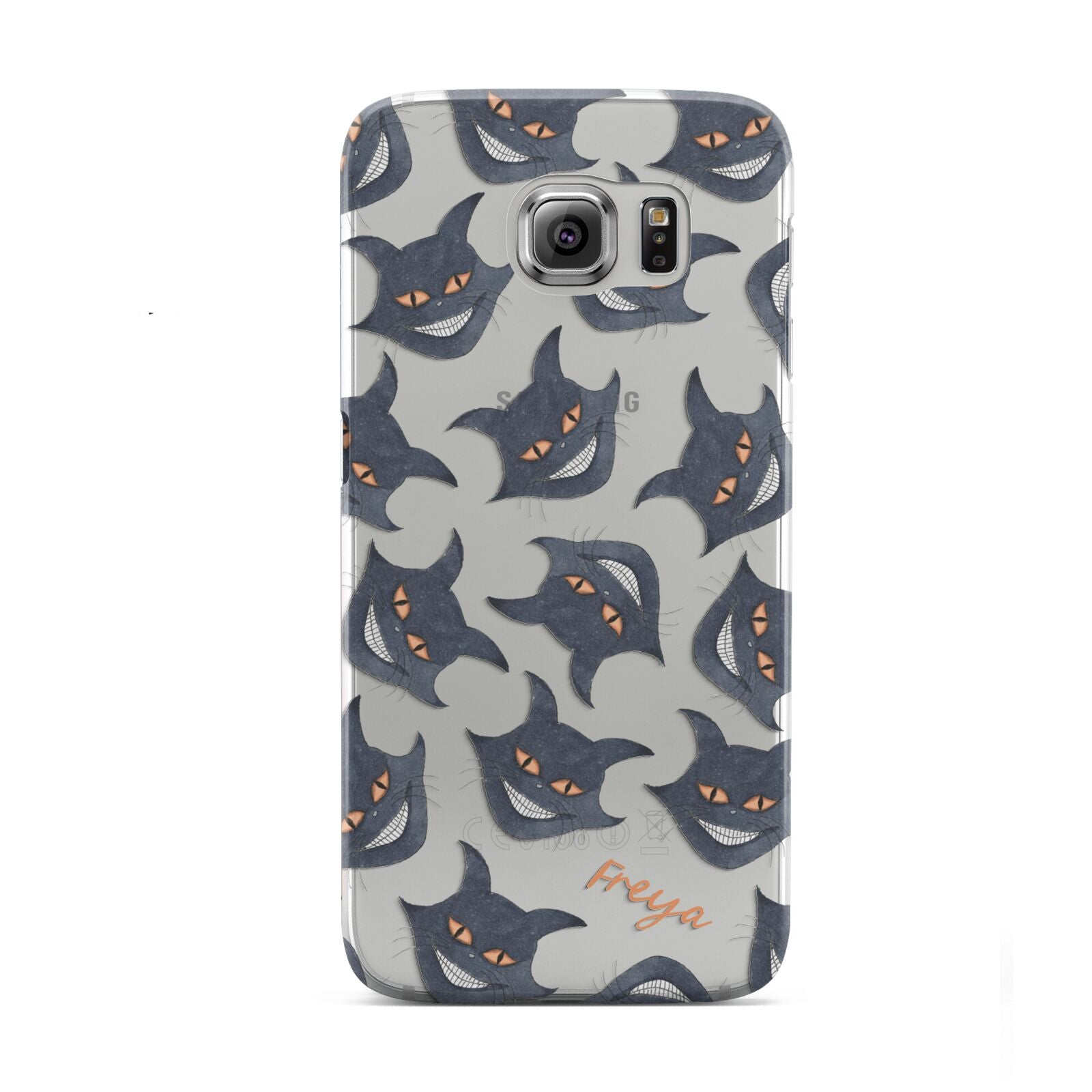 Creepy Cat Halloween Personalised Samsung Galaxy S6 Case