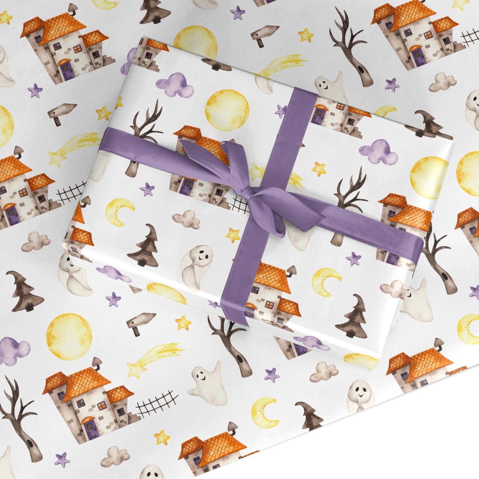 Crooked House Ghosts Custom Wrapping Paper