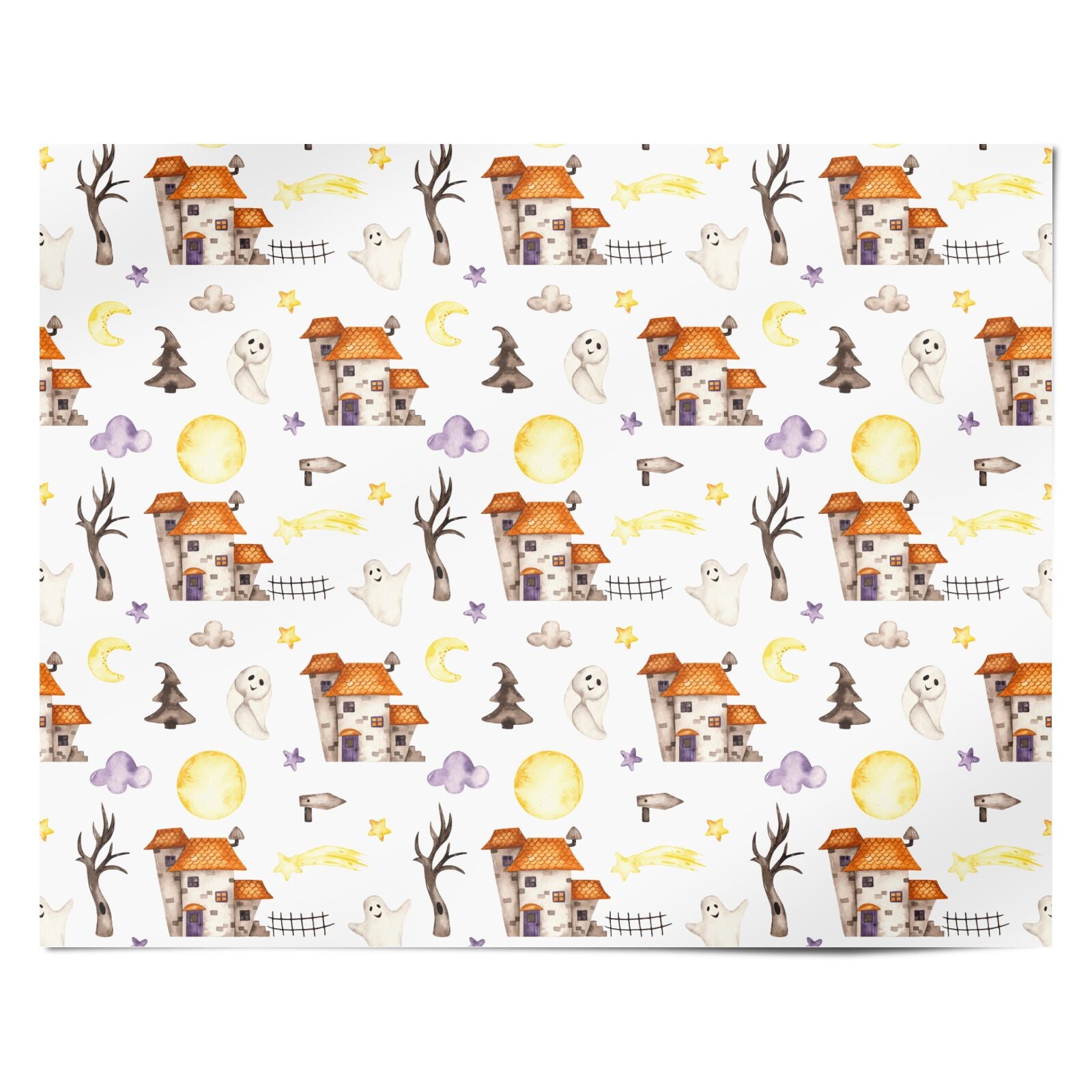 Crooked House Ghosts Personalised Wrapping Paper Alternative