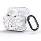 Crowd of Ghosts with Transparent Background AirPods Pro Glitter Case Side Image