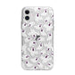 Crowd of Ghosts with Transparent Background Apple iPhone 11 in White with Bumper Case