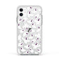 Crowd of Ghosts with Transparent Background Apple iPhone 11 in White with White Impact Case